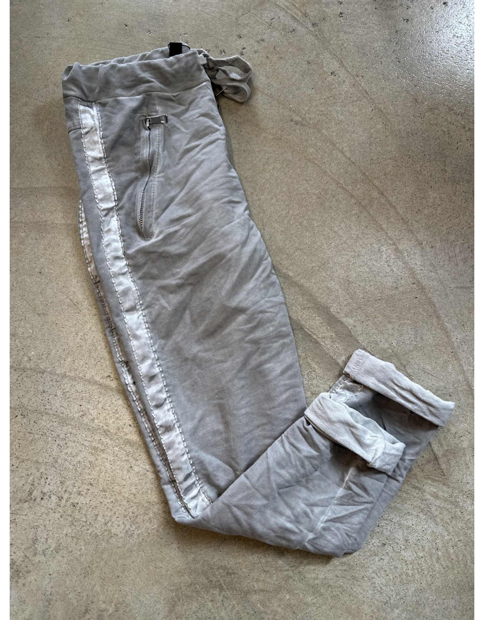 LATA Lurex crinkle joggers