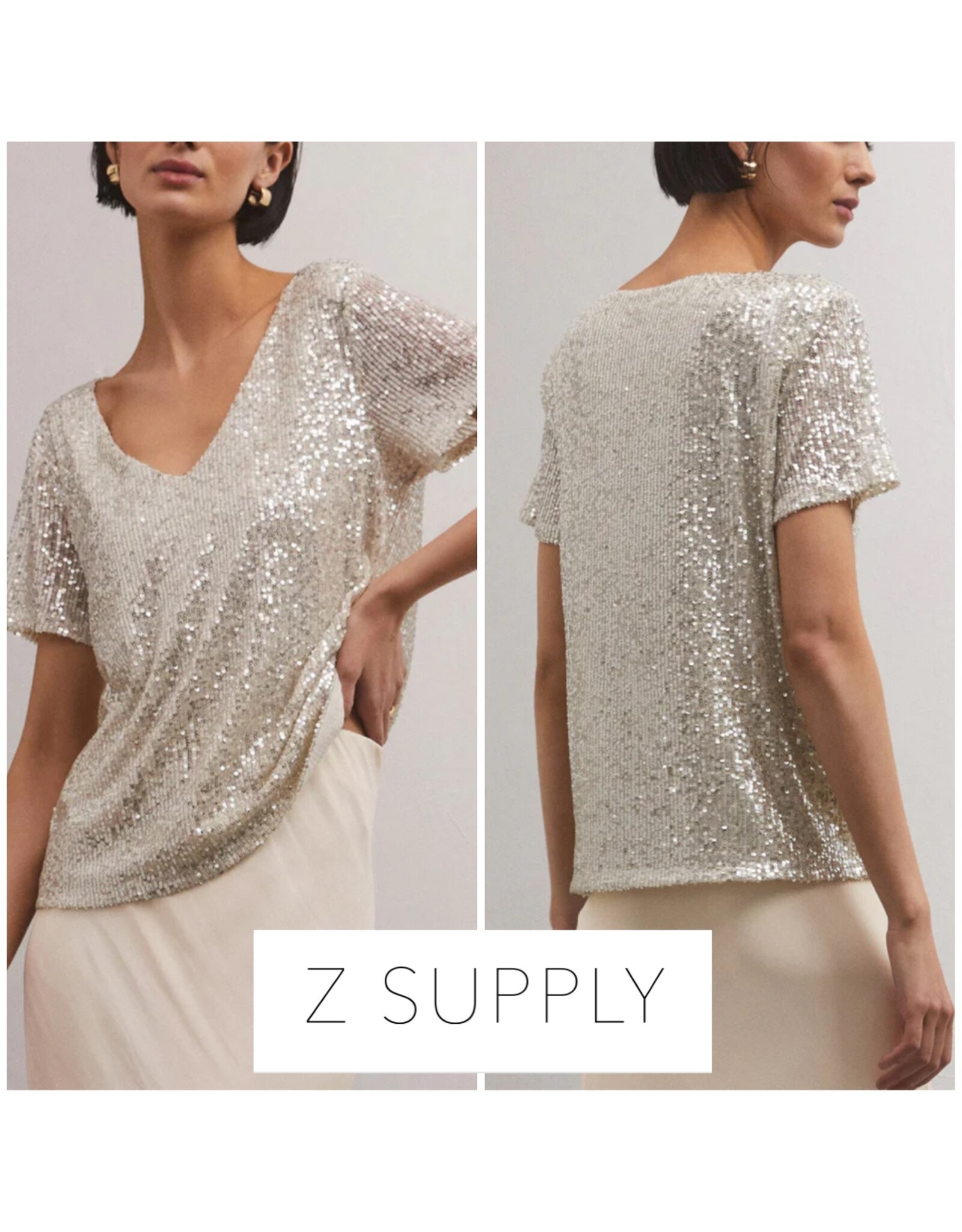 Z Supply Z Supply Marbella Sequin Top   ZT234254