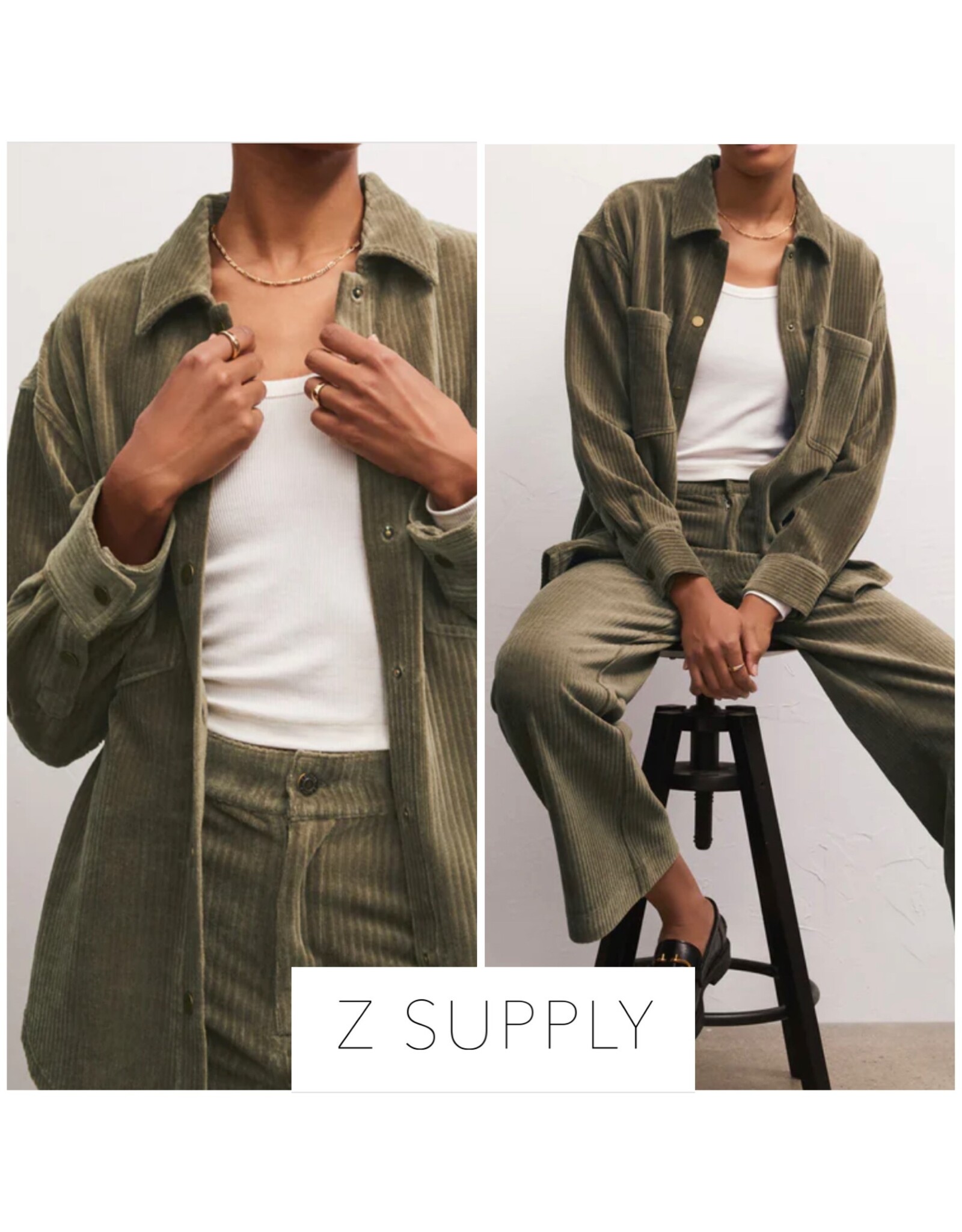 Z Supply Z Supply Union Knit Cord Jacket ZJ233765