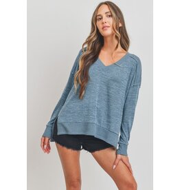 V neck long sleeve