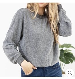 ZSupply ZSupply Russel Cozy Pullover Charcoal Heather