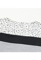 LATA Gray Leopard Top/ Shorts set