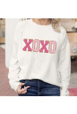 LATA White XOXO Sweater