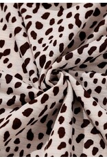 LATA Leopard Print Long Sleeve Dress