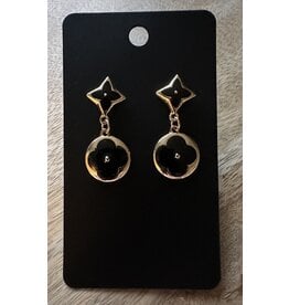 Designer look drop earrings