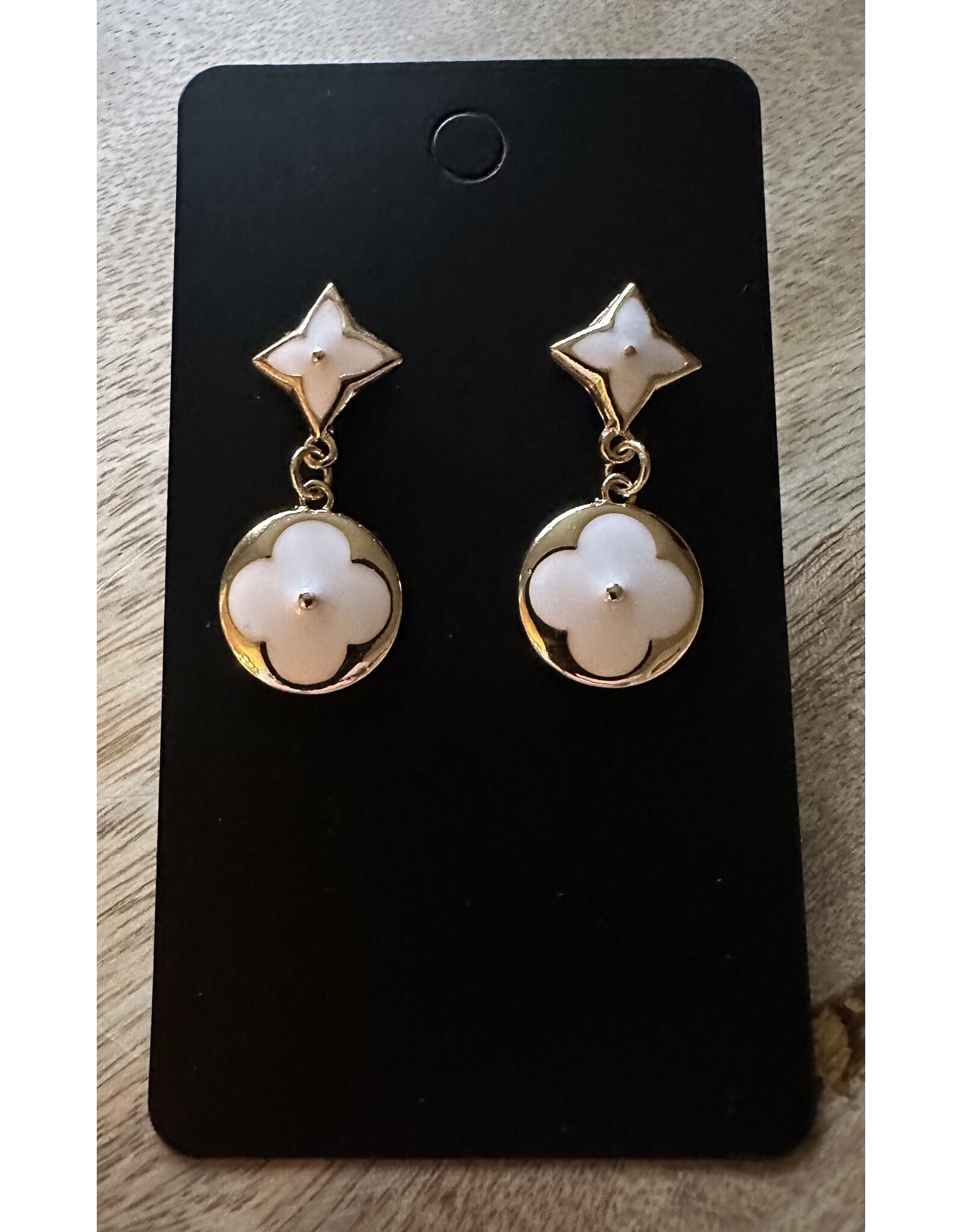 Designer look drop earrings