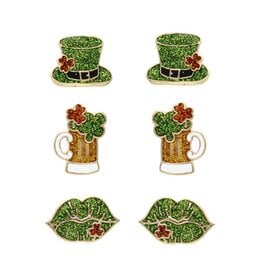 LATA Glitter Epoxy St Patrick’s Earrings