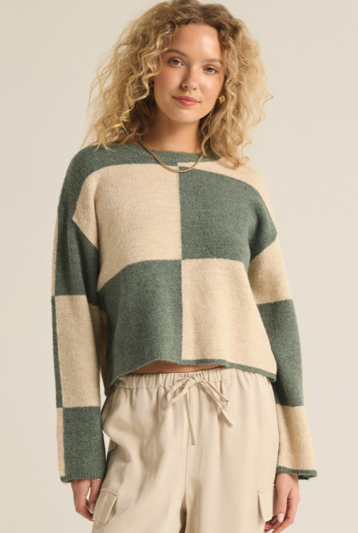 Z Supply Rosi Blocked Sweater ZW233884 - LA Trends Addict