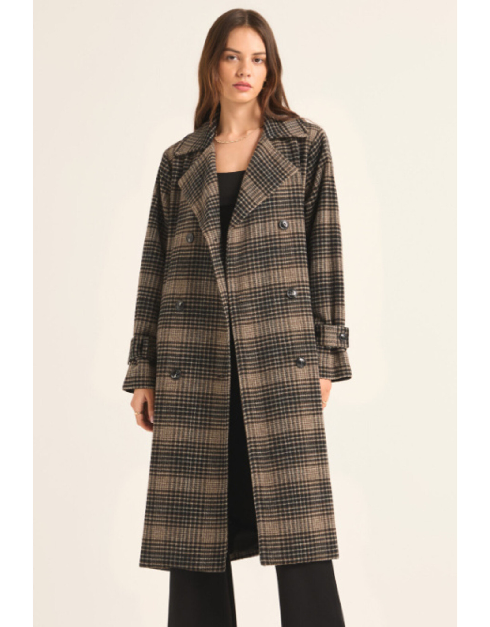 ZSupply Z Supply Jackie Plaid Trench ZJ243988