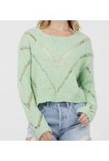 Vintage havana Vintage Havana Apple Green knit sweater