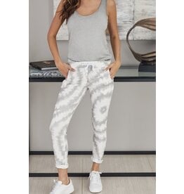 venti6 Drawstring Crinkle Joggers Painted Glitter