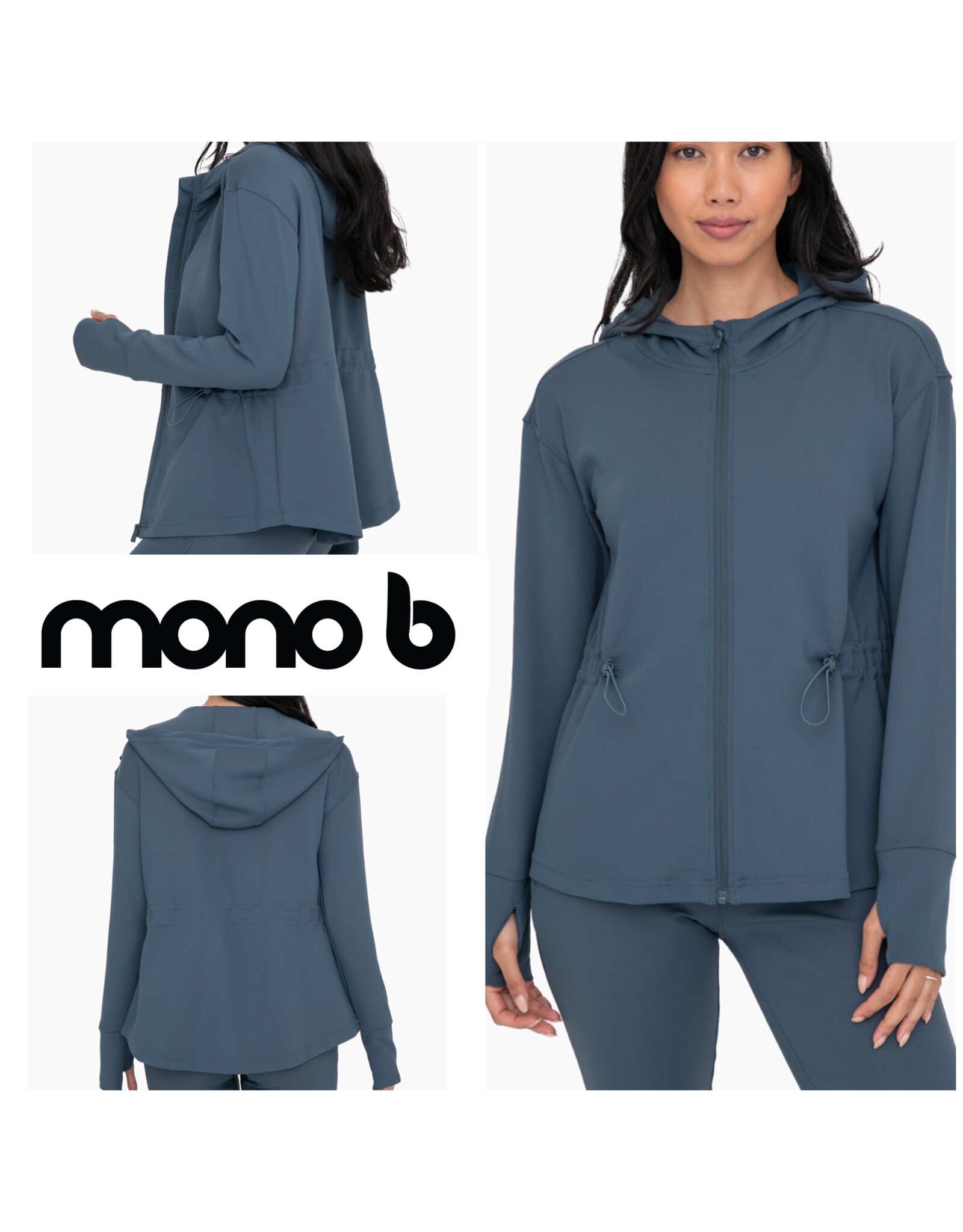 mono b Jacquard Hooded Jacket
