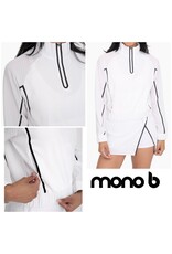mono b Mock neck half zip tennis jacket