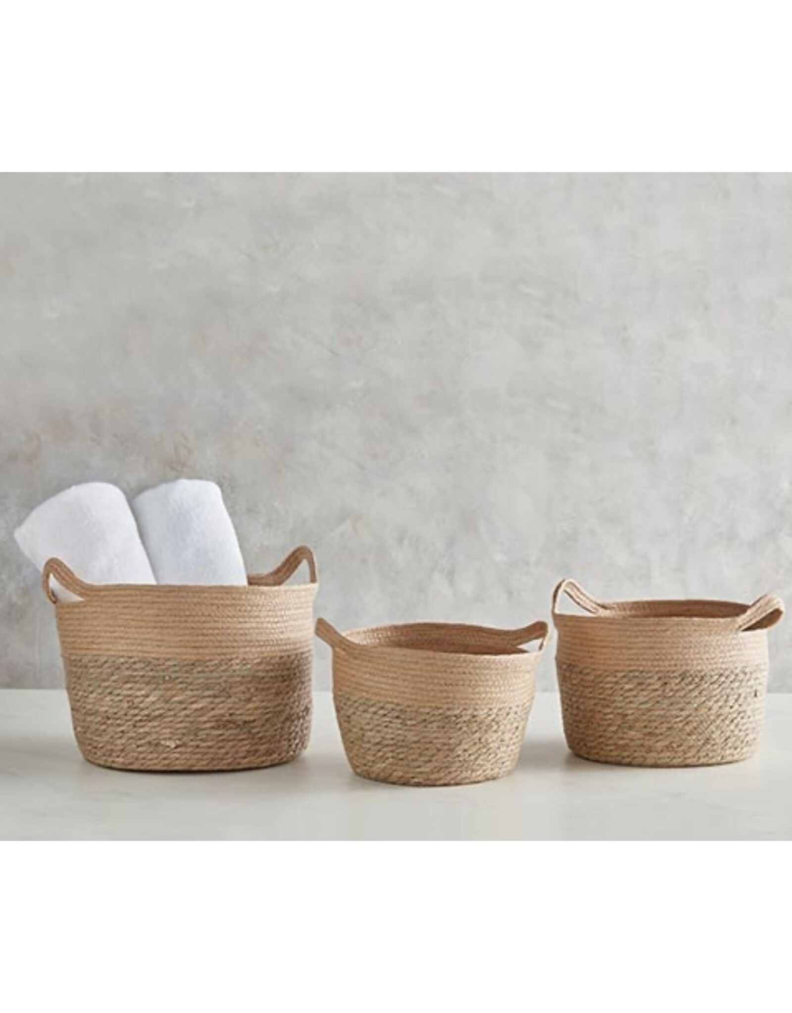 Santa Barbara Design Studio Tan Seagrass Basket Small