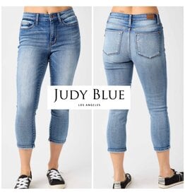 Judy Blue Judy Blue Midrise Contrast Wash Capri 72114REG