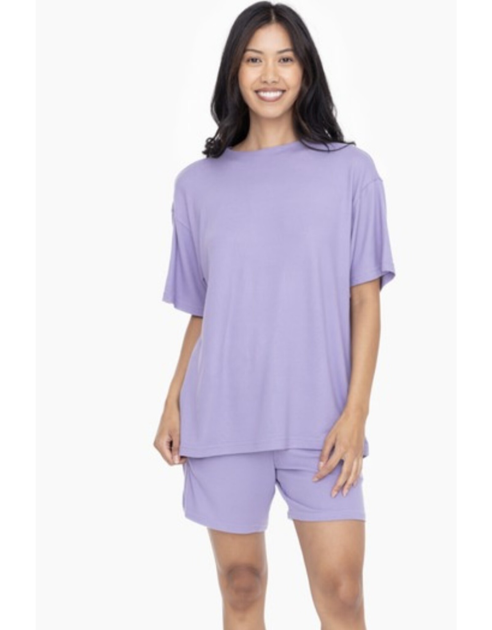 mono b brushed hacci oversized tee