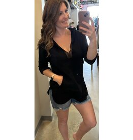 Millibon Hooded Gauze Beach Cover Up