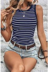 LATA Stripe Sleeveless Top