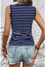 LATA Stripe Sleeveless Top