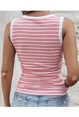 LATA Stripe Sleeveless Top