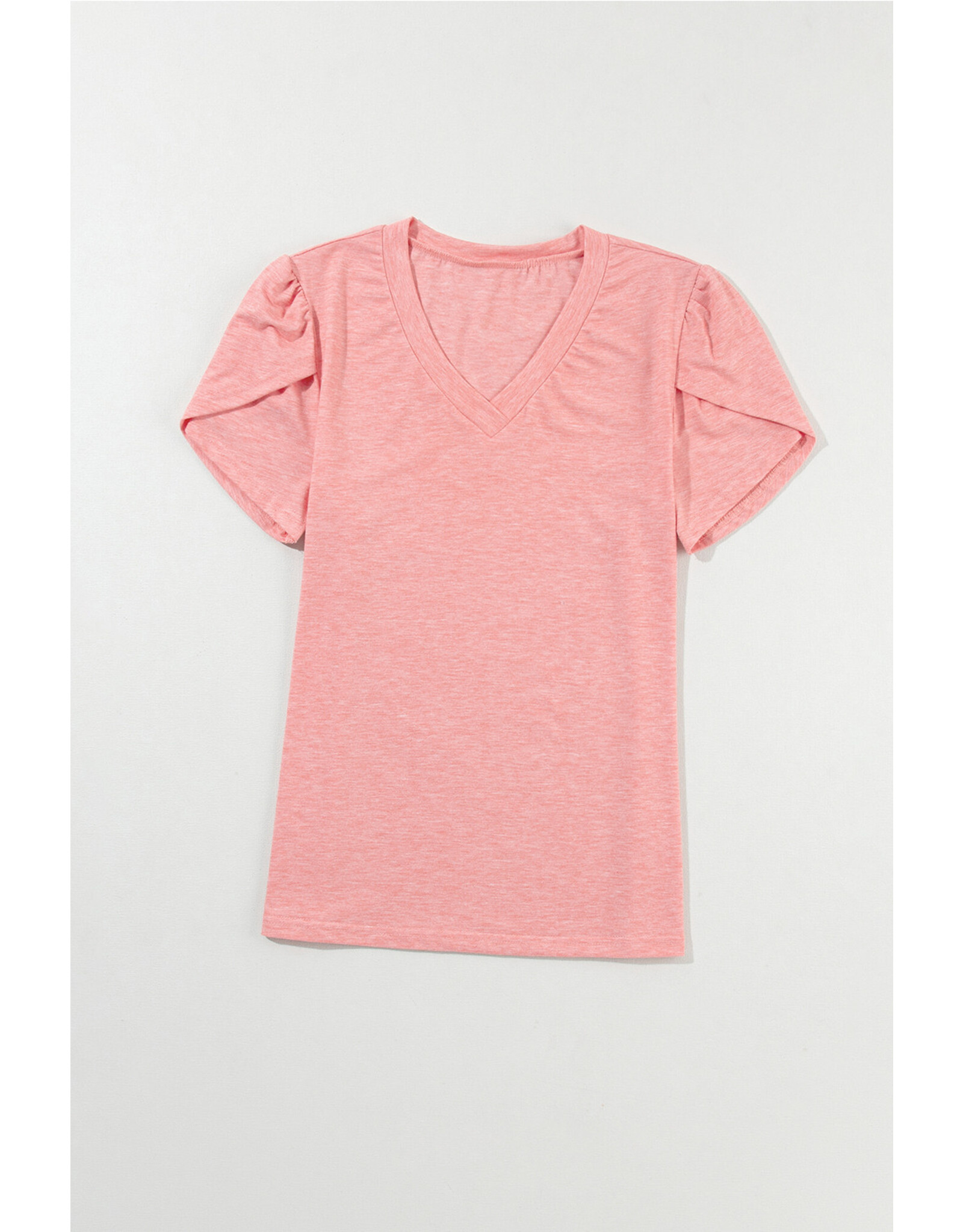 LATA Petal Sleeve V Neck T