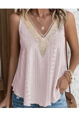 LATA Lace Crochet V Neck Tank LATA Lace Crochet V Neck Tank