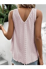 LATA Lace Crochet V Neck Tank LATA Lace Crochet V Neck Tank