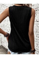 LATA Ribbed V Neck Tank