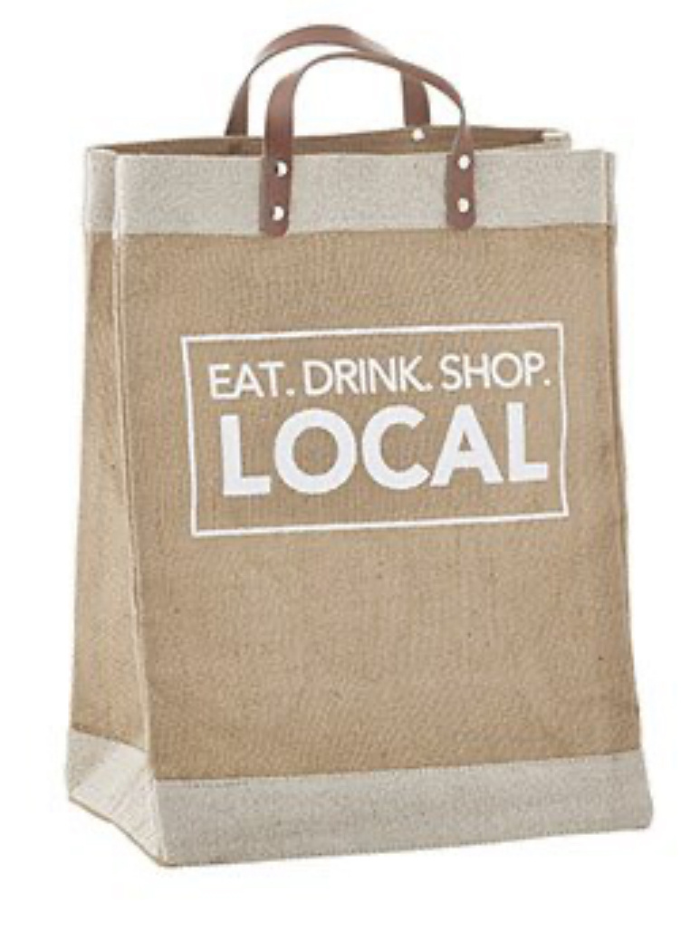 Market Tote - Eat Drink Shop Local - LA Trends Addict