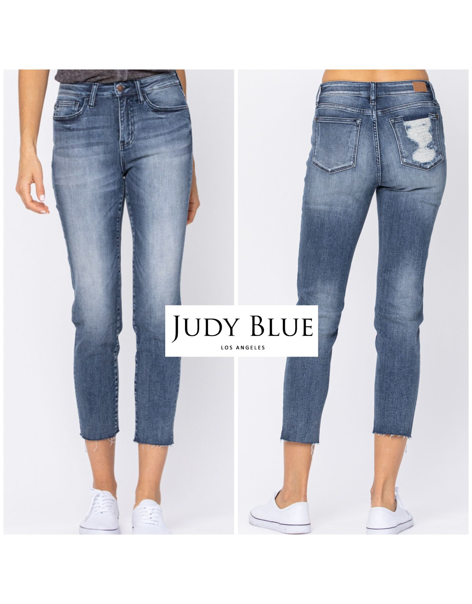 Judy Blue Judy Blue HR Raw Hem Relaxed Fit