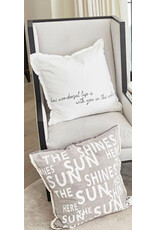 Face to Face SUNSHINE HERE - Euro Pillow Face to Face SUNSHINE HERE - Euro Pillow