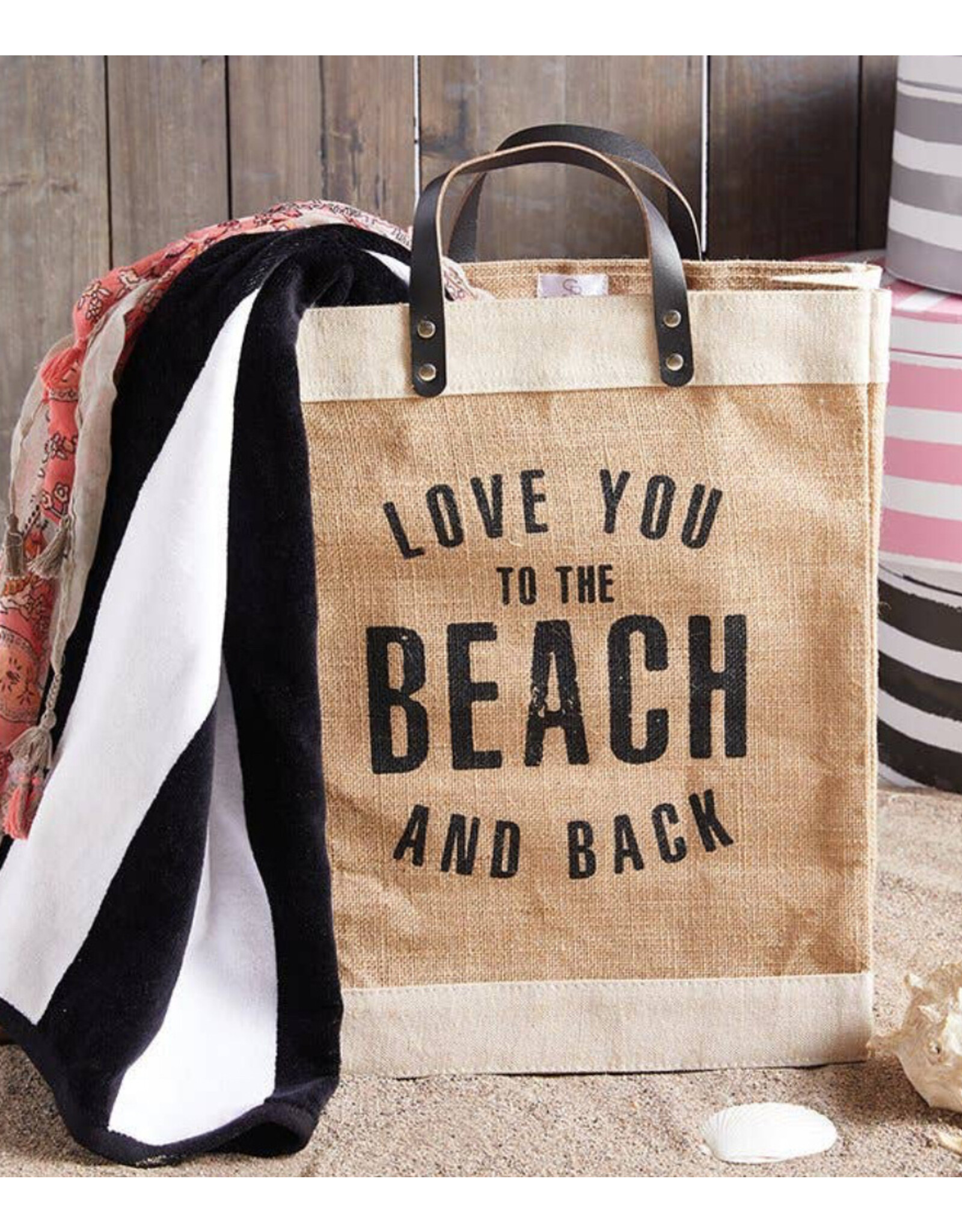 Face to Face Love you to the BEACH and back face to face tote