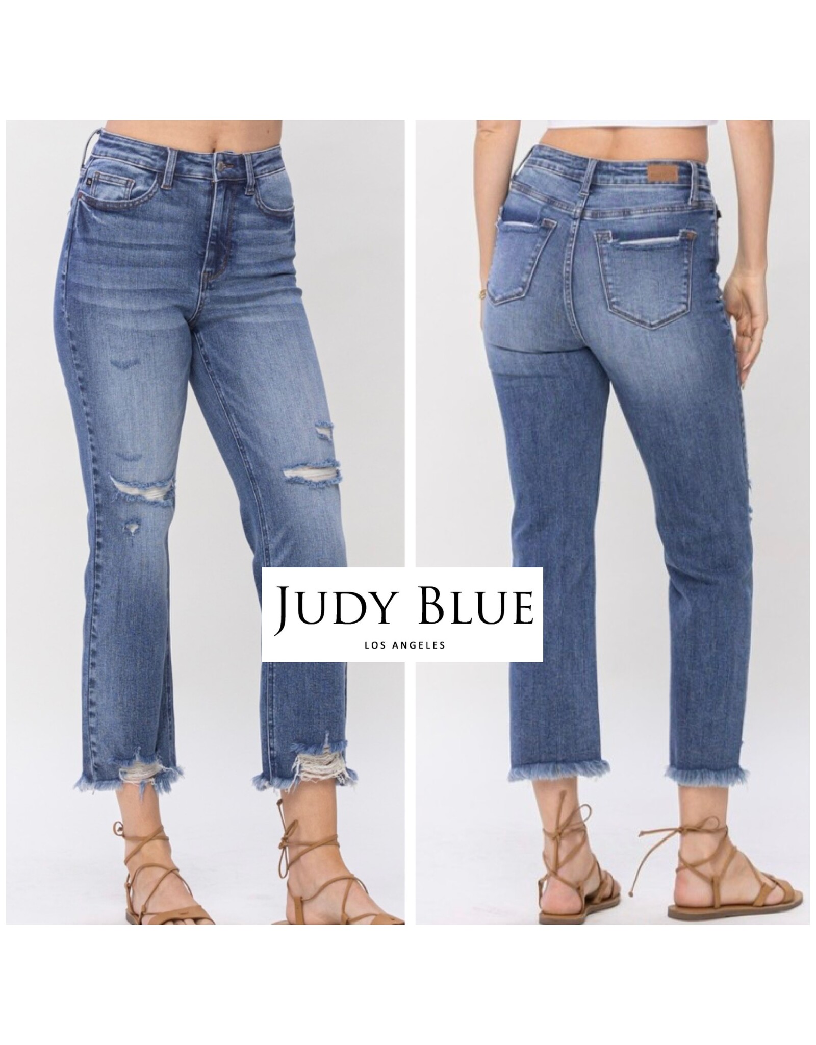 Judy Crop Straight Denim Judy Crop Straight Denim