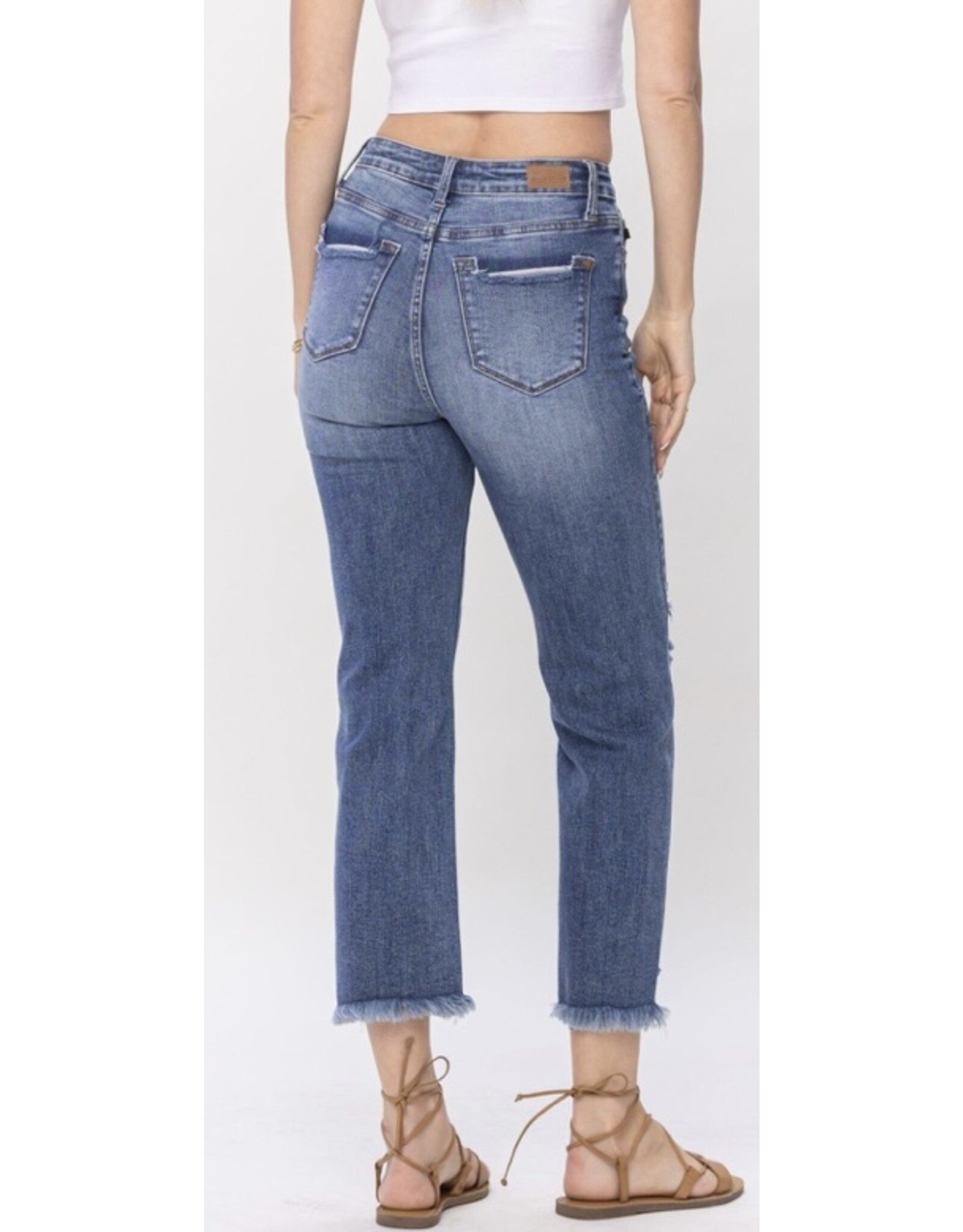 Judy Blue Judy Blue destroy crop straight jeans  