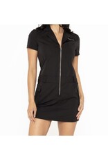 mono b Collared A-Line Dress