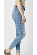 Judy Blue Judy Blue Mid Rise Destroy & Cuff Skinny