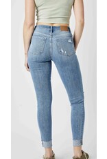 Judy Blue Judy Blue Mid Rise Destroy & Cuff Skinny