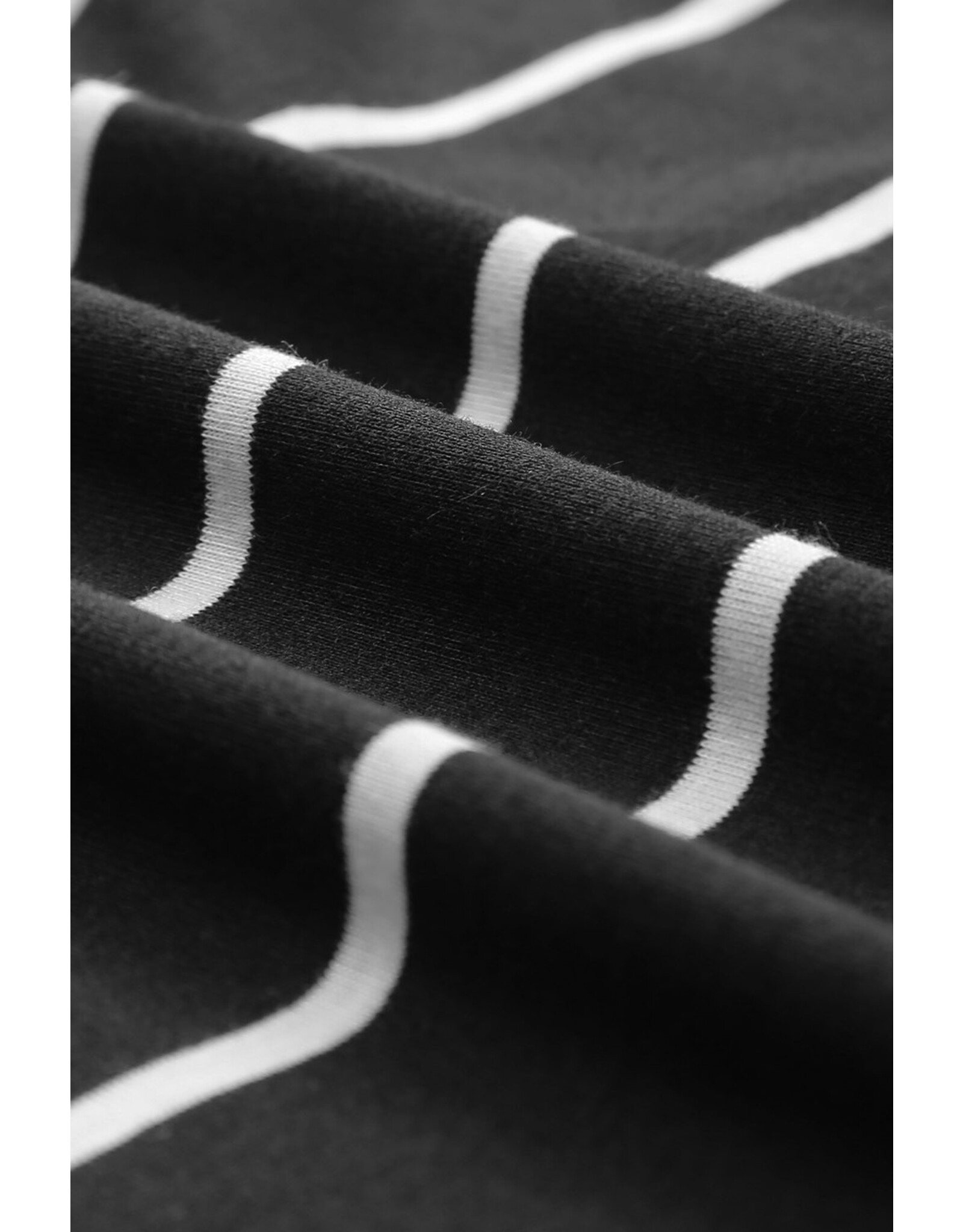 LATA Striped Slit Long Dress
