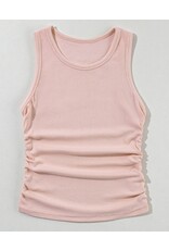 LATA Ruched Side Slim Tank Top