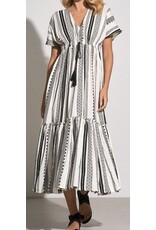 Elan Elan Black & White Jacquard Maxi Elan Elan Black & White Jacquard Maxi