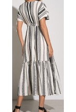 Elan Elan Black & White Jacquard Maxi Elan Elan Black & White Jacquard Maxi