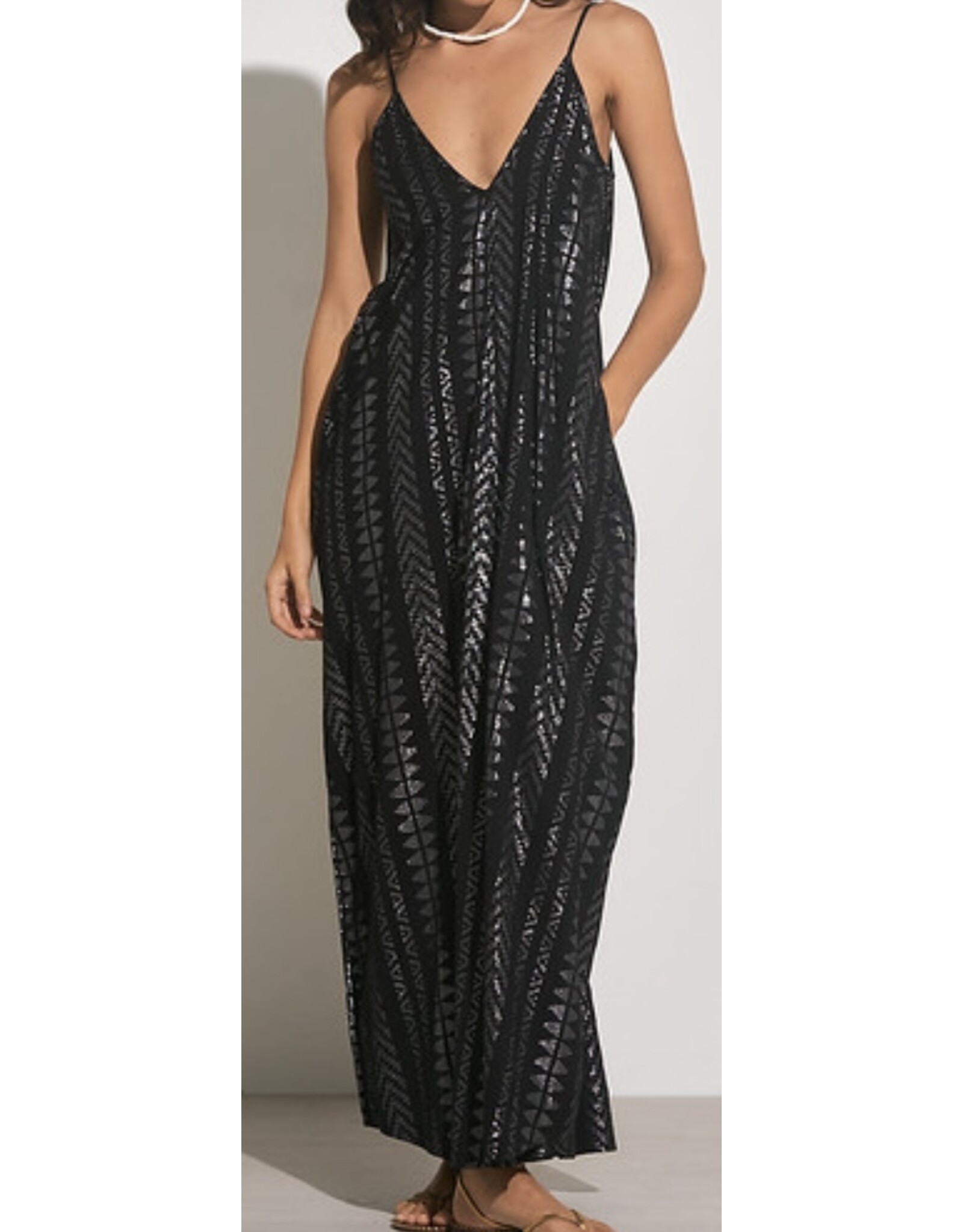 Elan ELAN Spaghetti Strap Maxi