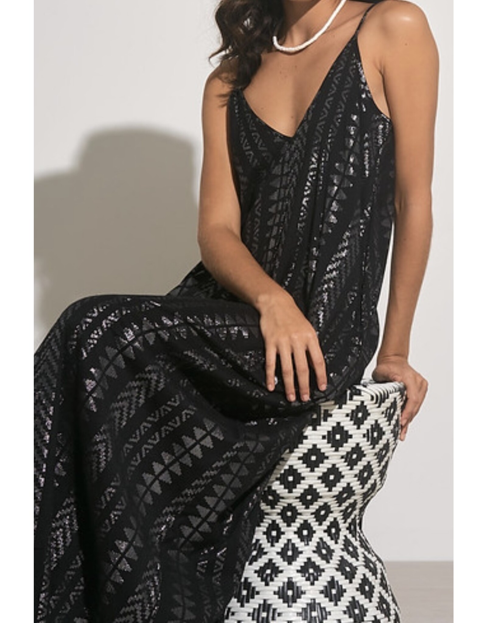 Elan ELAN Spaghetti Strap Maxi