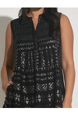 Elan ELAN Black Metallic Dress