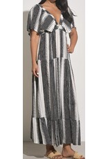 Elan Elan Maxi Kenya Dress B/W
