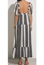 Elan Elan Maxi Kenya Dress B/W