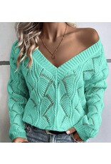 LATA Knit V Neck Sweater