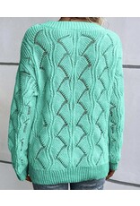 LATA Knit V Neck Sweater