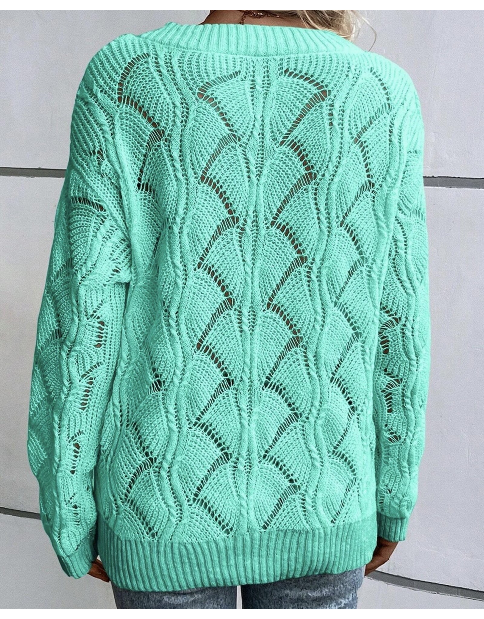 LATA Knit V Neck Sweater