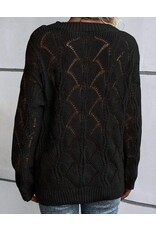 LATA Knit V Neck Sweater